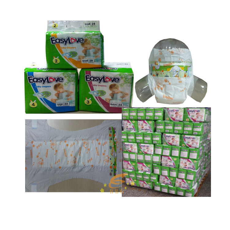 Guangzhou factory hot sale disposable sleepy pampers diaper in bales