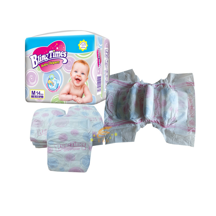 High quality Bling Times pampers competitive price disposable baby diaper manufacturer from China