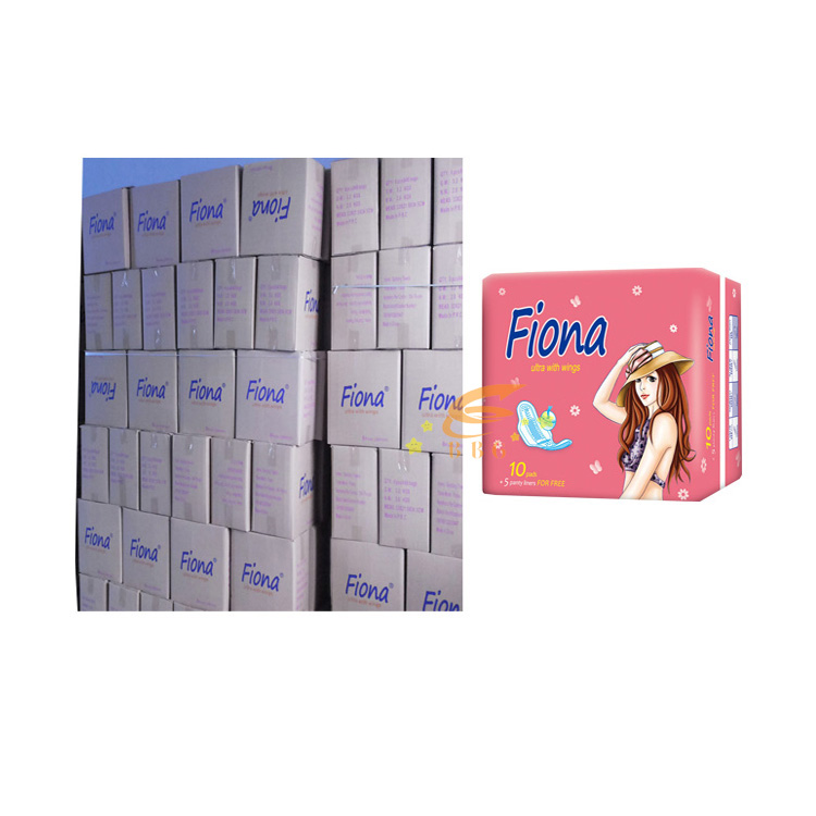 Newest Fiona brand name Anion sanitary napkin manufacturer in stocklots