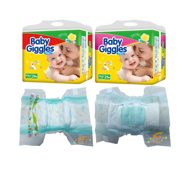 2016 Hot Sell Disposable Baby Giggles Diapers made in China