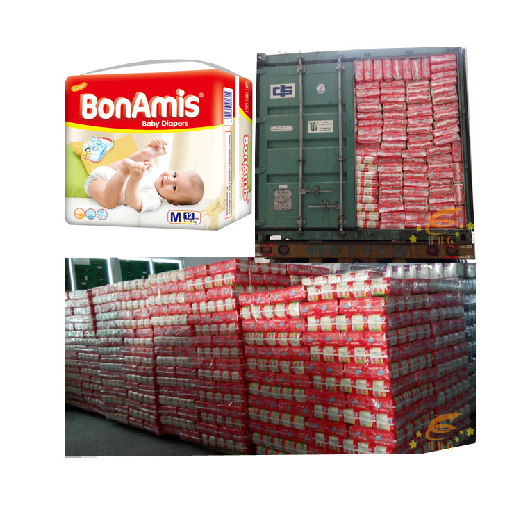 High absorption nice baby diaper factory BonAmis baby diaper in stocklots