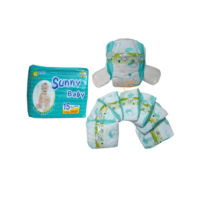 Cheap disposable baby diaper wholesale Sunny baby pampers to Africa