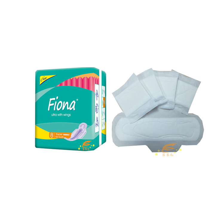 China high quality cotton menstrual pads, female sanitary napkins