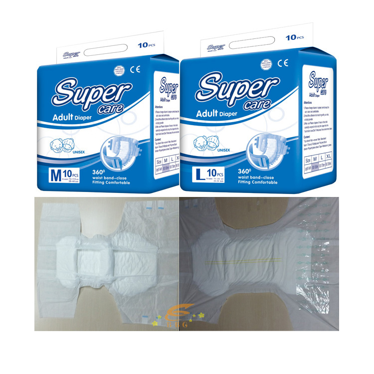 Disposable Super Care adult cloth diapers, diaper for adults , made in china factory price adult dia