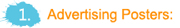 Advertising posters