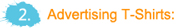 Advertising T-shirts